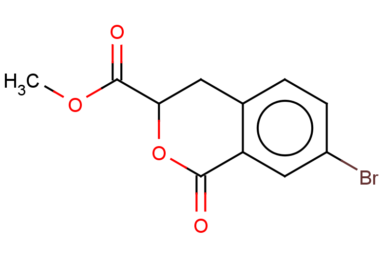 methyl 7-bromo-1-oxo-3,4-dihydro-1H-2-benzopyran-3-carboxylate