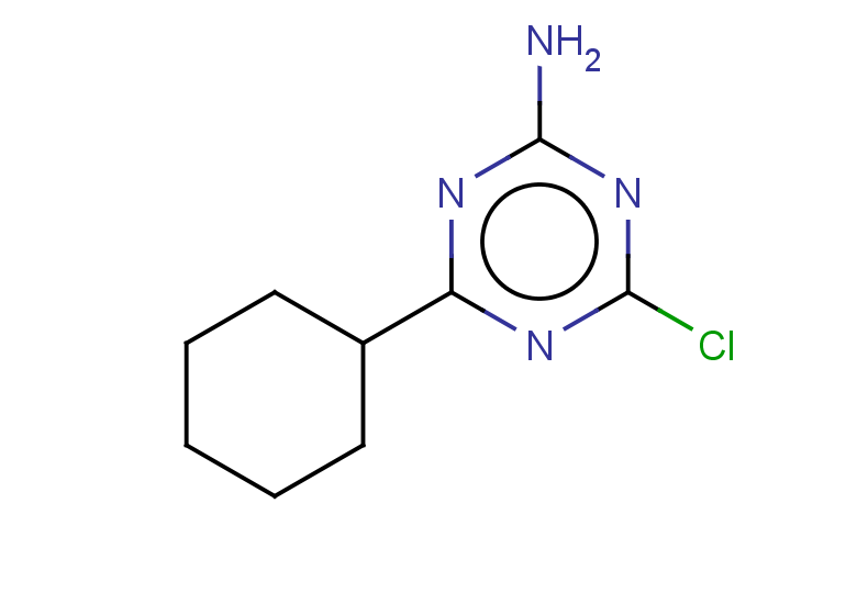4-chloro-6-cyclohexyl-1,3,5-triazin-2-amine