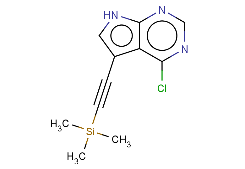 4-chloro-5-[2-(trimethylsilyl)ethynyl]-7H-pyrrolo[2,3-d]pyrimidine
