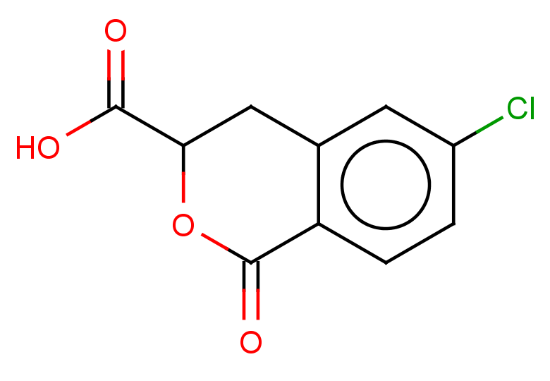 6-chloro-1-oxo-3,4-dihydro-1H-2-benzopyran-3-carboxylic acid