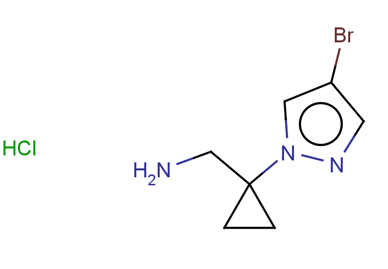 [1-(4-bromo-1H-pyrazol-1-yl)cyclopropyl]methanamine hydrochloride