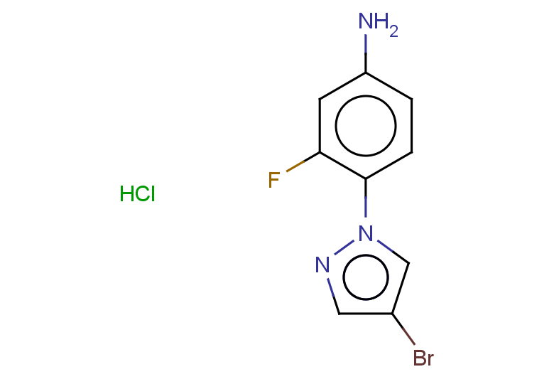 4-(4-bromo-1H-pyrazol-1-yl)-3-fluoroaniline hydrochloride