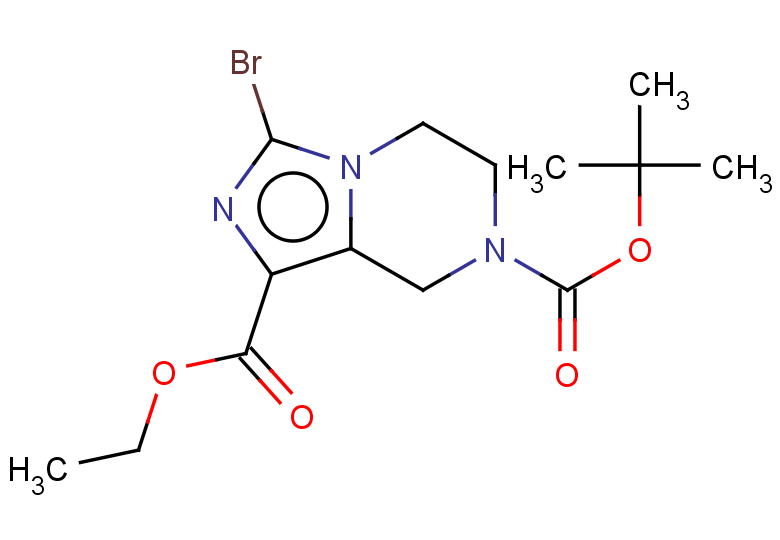 7-tert-butyl 1-ethyl 3-bromo-5H,6H,7H,8H-imidazo[1,5-a]pyrazine-1,7-dicarboxylate