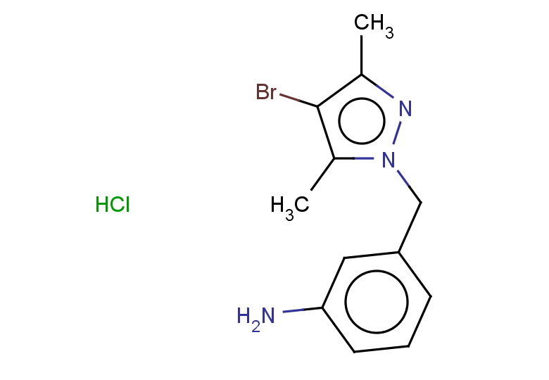 3-[(4-bromo-3,5-dimethyl-1H-pyrazol-1-yl)methyl]aniline hydrochloride
