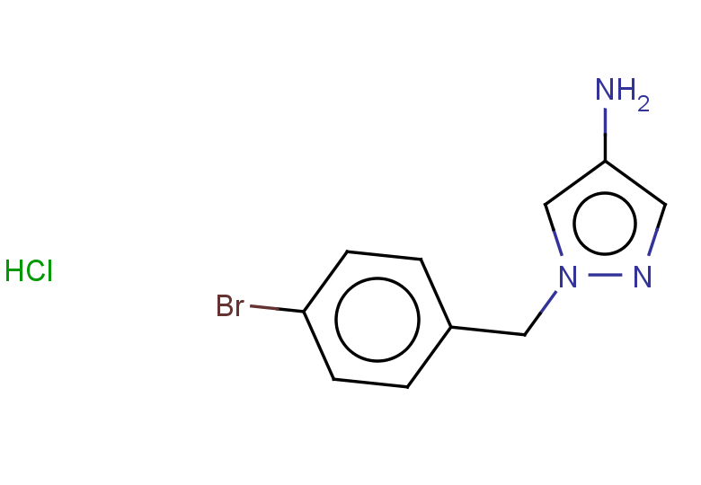 1-[(4-bromophenyl)methyl]-1H-pyrazol-4-amine hydrochloride