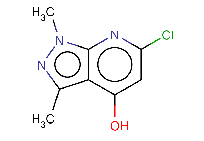 6-chloro-1,3-dimethyl-1H-pyrazolo[3,4-b]pyridin-4-ol