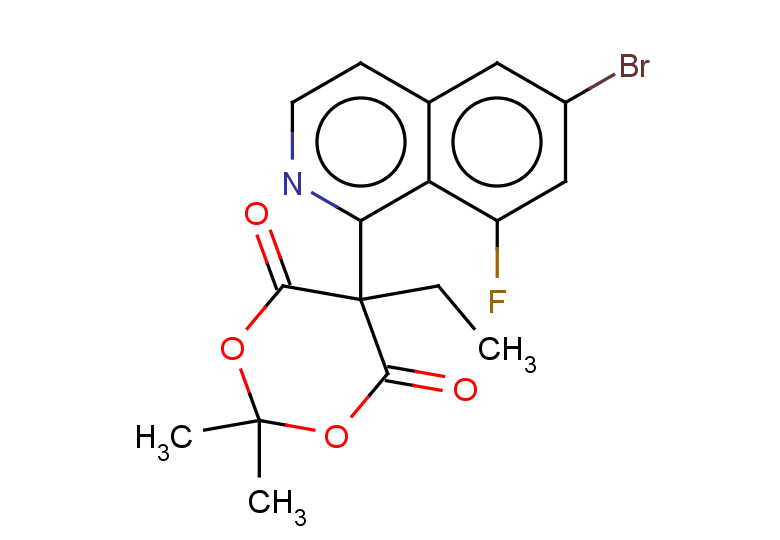 5-(6-bromo-8-fluoroisoquinolin-1-yl)-5-ethyl-2,2-dimethyl-1,3-dioxane-4,6-dione