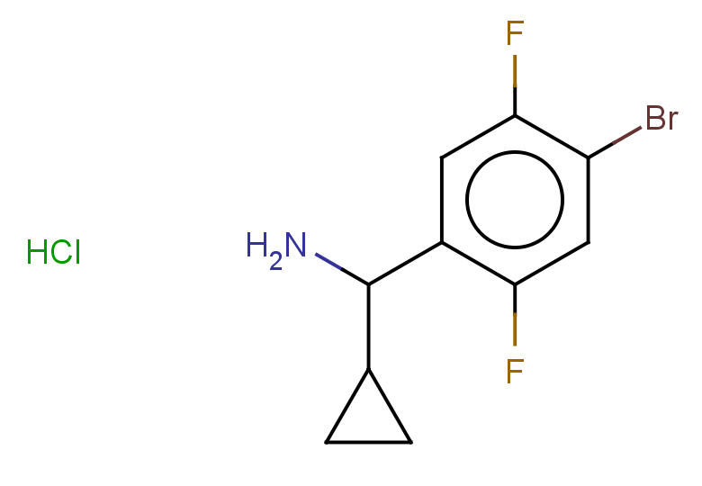 (4-bromo-2,5-difluorophenyl)(cyclopropyl)methanamine hydrochloride