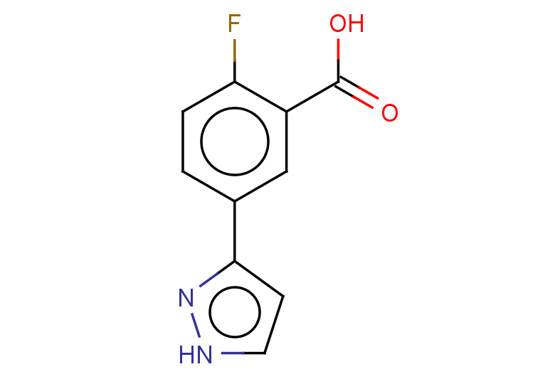 2-fluoro-5-(1H-pyrazol-3-yl)benzoic acid