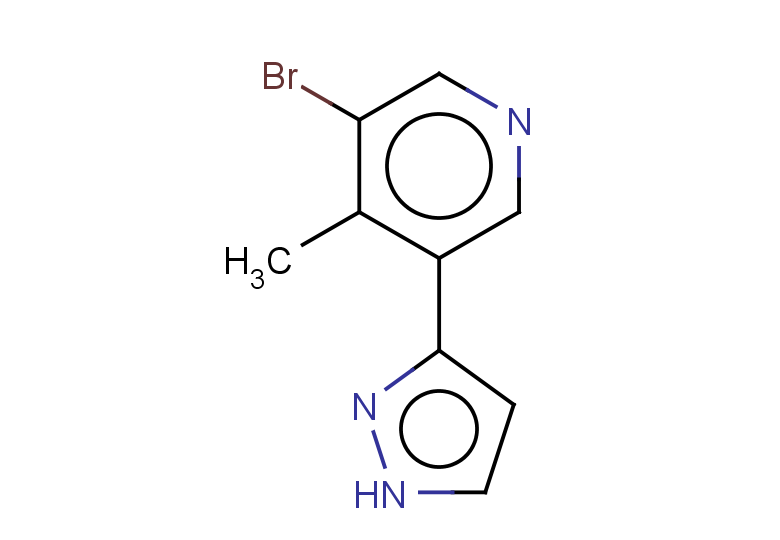 3-bromo-4-methyl-5-(1H-pyrazol-3-yl)pyridine