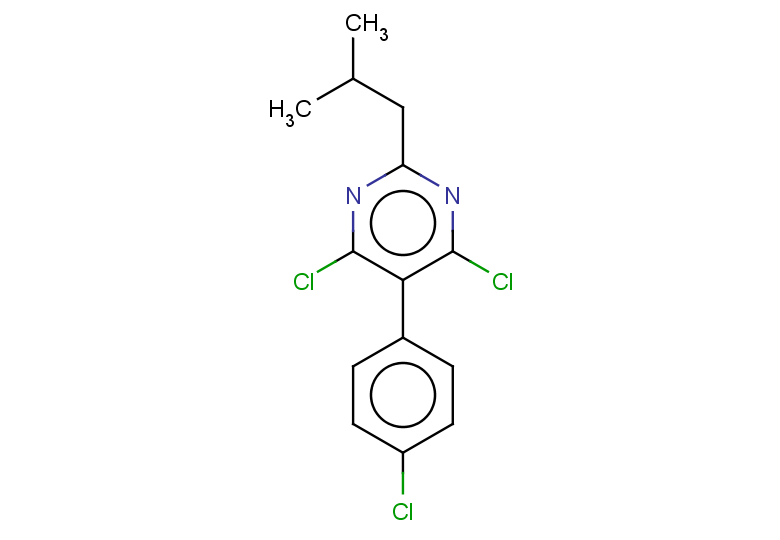 4,6-dichloro-5-(4-chlorophenyl)-2-(2-methylpropyl)pyrimidine