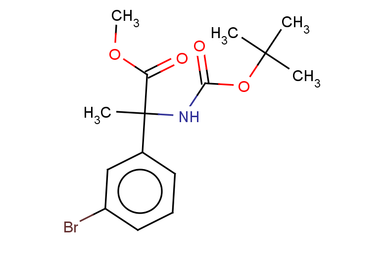 methyl 2-(3-bromophenyl)-2-{[(tert-butoxy)carbonyl]amino}propanoate
