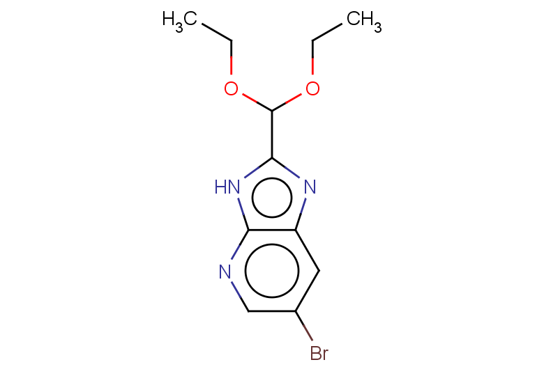 6-bromo-2-(diethoxymethyl)-3H-imidazo[4,5-b]pyridine
