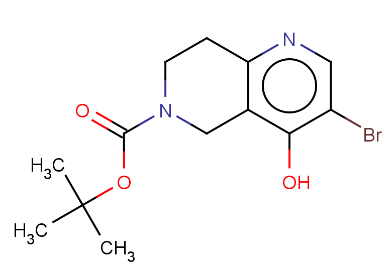 tert-butyl 3-bromo-4-hydroxy-5,6,7,8-tetrahydro-1,6-naphthyridine-6-carboxylate