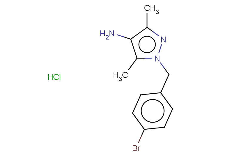 1-[(4-bromophenyl)methyl]-3,5-dimethyl-1H-pyrazol-4-amine hydrochloride