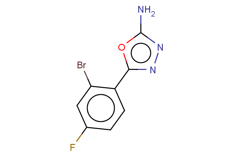 5-(2-bromo-4-fluorophenyl)-1,3,4-oxadiazol-2-amine