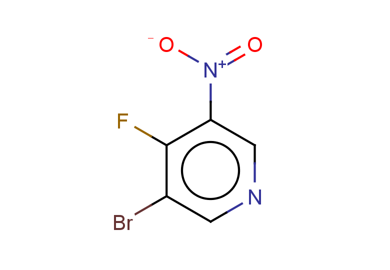 3-bromo-4-fluoro-5-nitropyridine