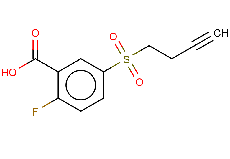 5-(but-3-yn-1-ylsulfonyl)-2-fluorobenzoic acid