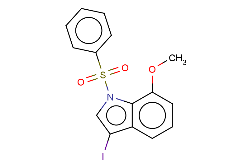 1-(benzenesulfonyl)-3-iodo-7-methoxy-1H-indole