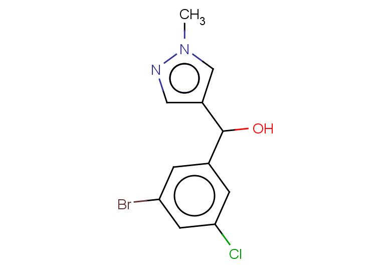 (3-bromo-5-chlorophenyl)(1-methyl-1H-pyrazol-4-yl)methanol