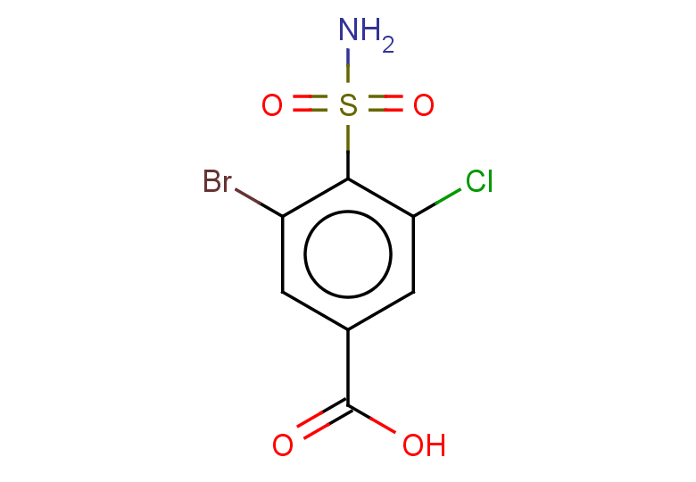 3-bromo-5-chloro-4-sulfamoylbenzoic acid