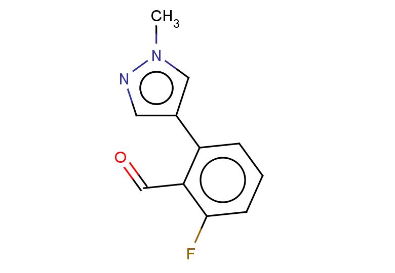 2-fluoro-6-(1-methyl-1H-pyrazol-4-yl)benzaldehyde