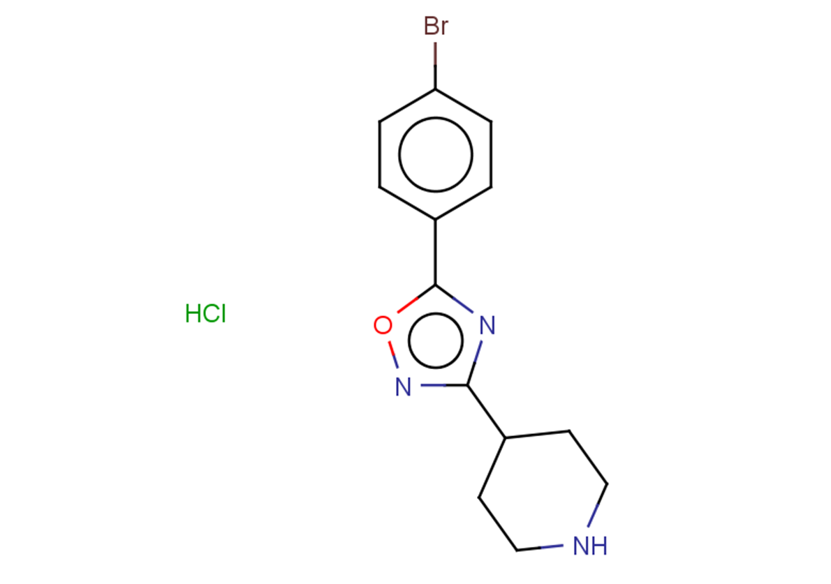 4-[5-(4-bromophenyl)-1,2,4-oxadiazol-3-yl]piperidine hydrochloride
