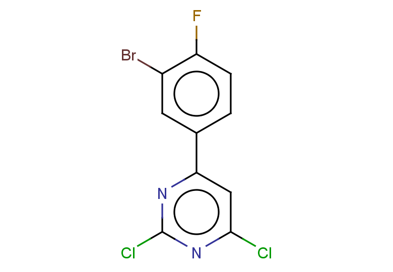 4-(3-bromo-4-fluorophenyl)-2,6-dichloropyrimidine