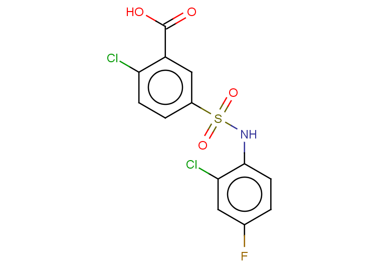 2-chloro-5-[(2-chloro-4-fluorophenyl)sulfamoyl]benzoic acid