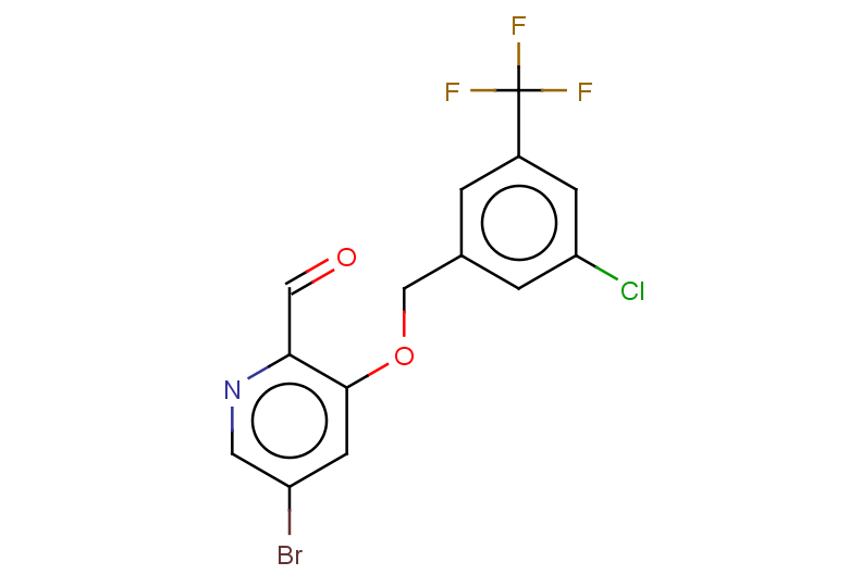 5-bromo-3-{[3-chloro-5-(trifluoromethyl)phenyl]methoxy}pyridine-2-carbaldehyde