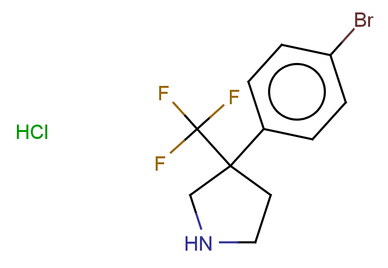 3-(4-bromophenyl)-3-(trifluoromethyl)pyrrolidine hydrochloride