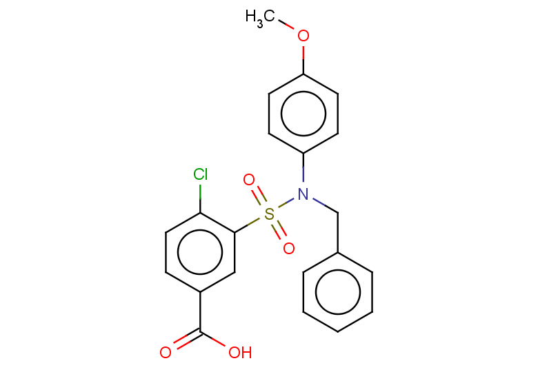 3-[benzyl(4-methoxyphenyl)sulfamoyl]-4-chlorobenzoic acid