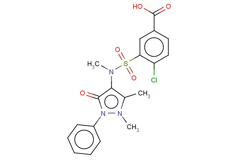 4-chloro-3-[(1,5-dimethyl-3-oxo-2-phenyl-2,3-dihydro-1H-pyrazol-4-yl)(methyl)sulfamoyl]benzoic acid