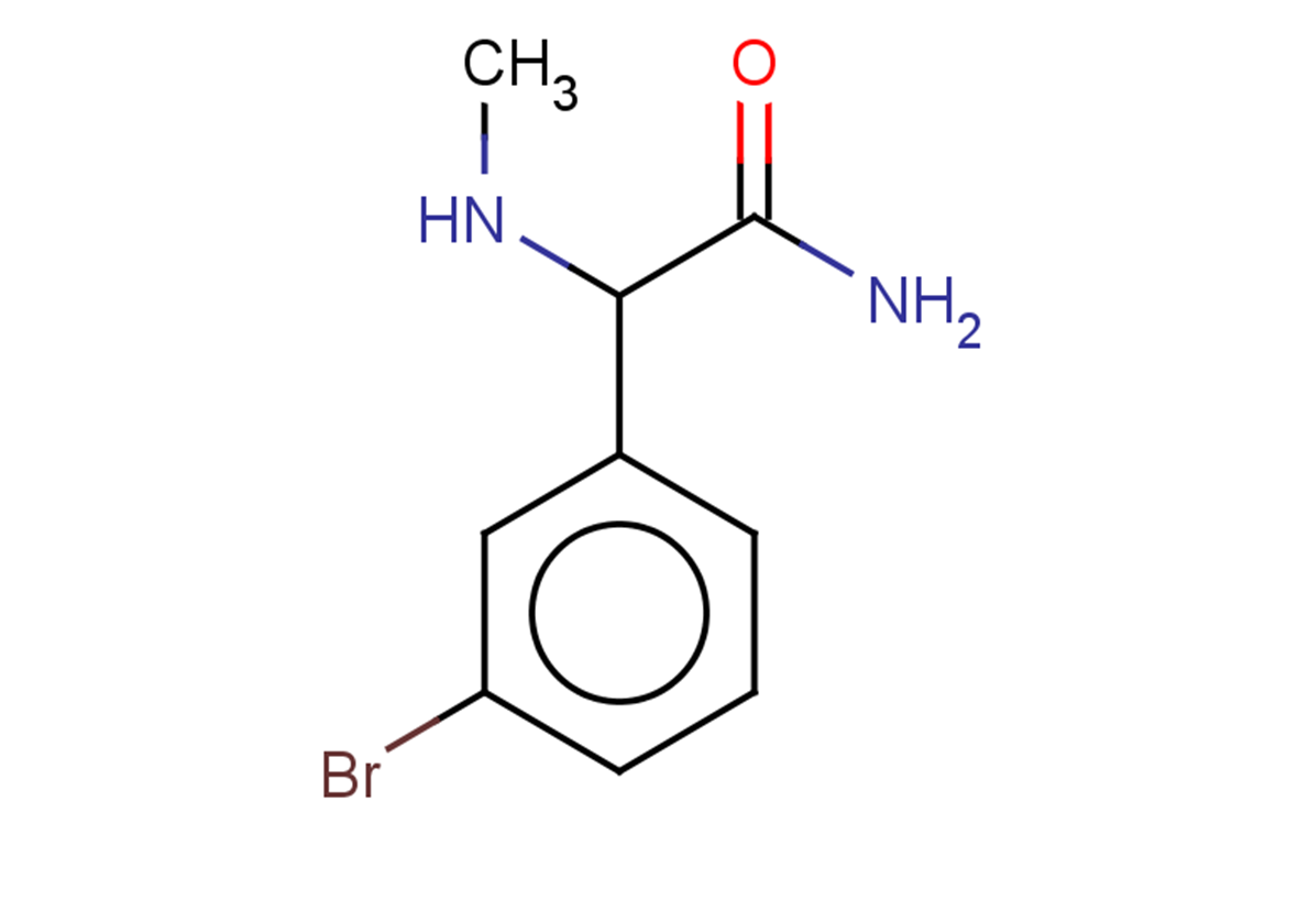2-(3-bromophenyl)-2-(methylamino)acetamide