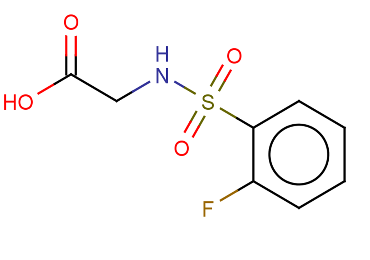 2-(2-fluorobenzenesulfonamido)acetic acid