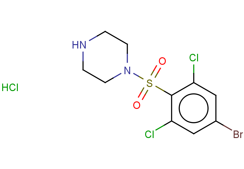 1-(4-bromo-2,6-dichlorobenzenesulfonyl)piperazine hydrochloride
