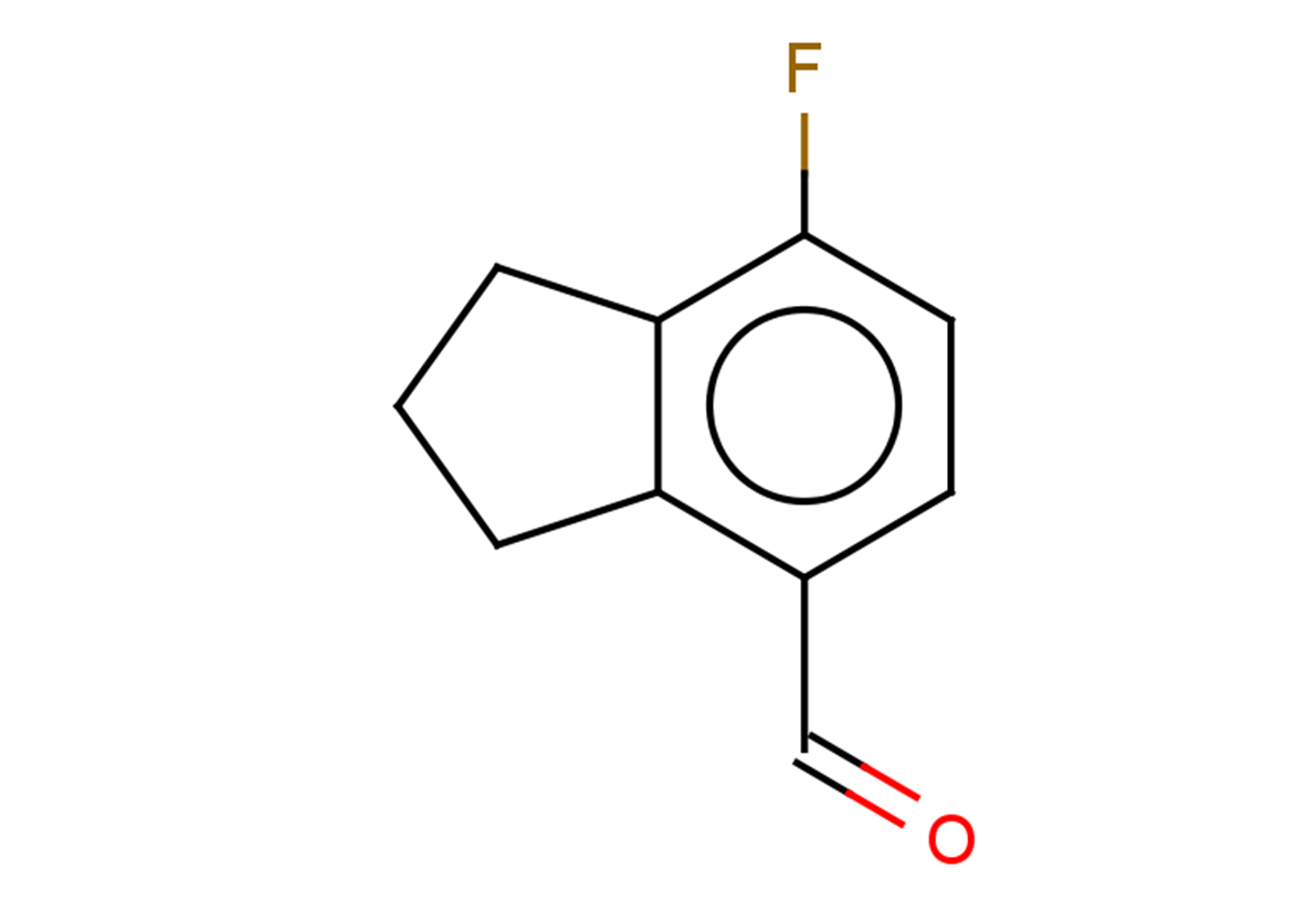 7-fluoro-2,3-dihydro-1H-indene-4-carbaldehyde