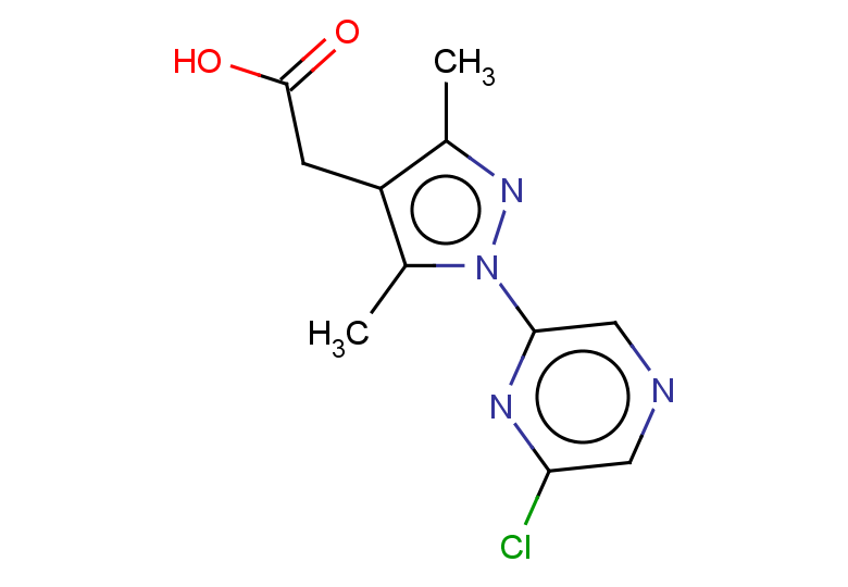 2-[1-(6-chloropyrazin-2-yl)-3,5-dimethyl-1H-pyrazol-4-yl]acetic acid