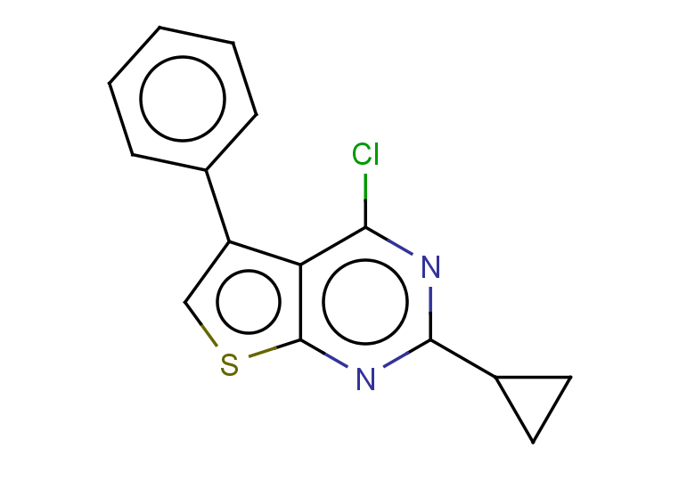 4-chloro-2-cyclopropyl-5-phenylthieno[2,3-d]pyrimidine