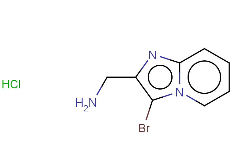{3-bromoimidazo[1,2-a]pyridin-2-yl}methanamine hydrochloride