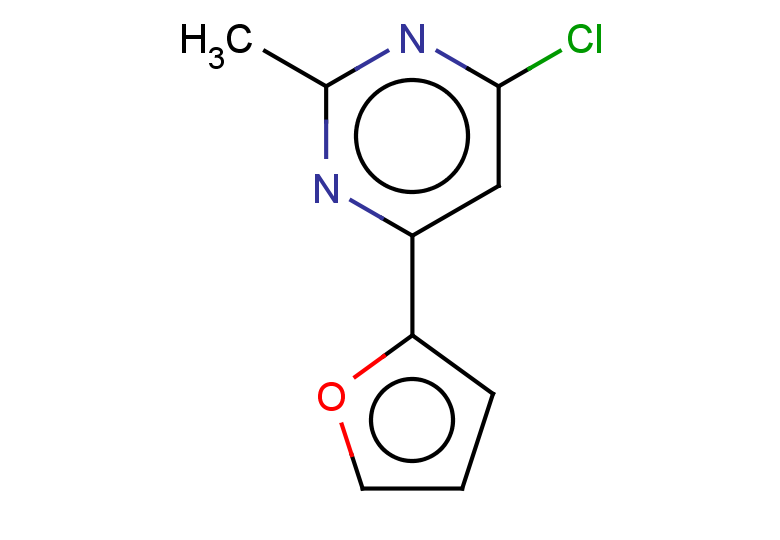 4-chloro-6-(2-furyl)-2-methylpyrimidine