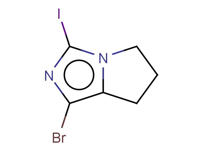 1-bromo-3-iodo-5H,6H,7H-pyrrolo[1,2-c]imidazole