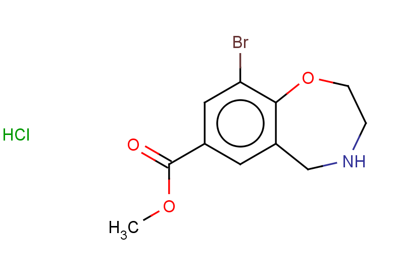 methyl 9-bromo-2,3,4,5-tetrahydro-1,4-benzoxazepine-7-carboxylate hydrochloride