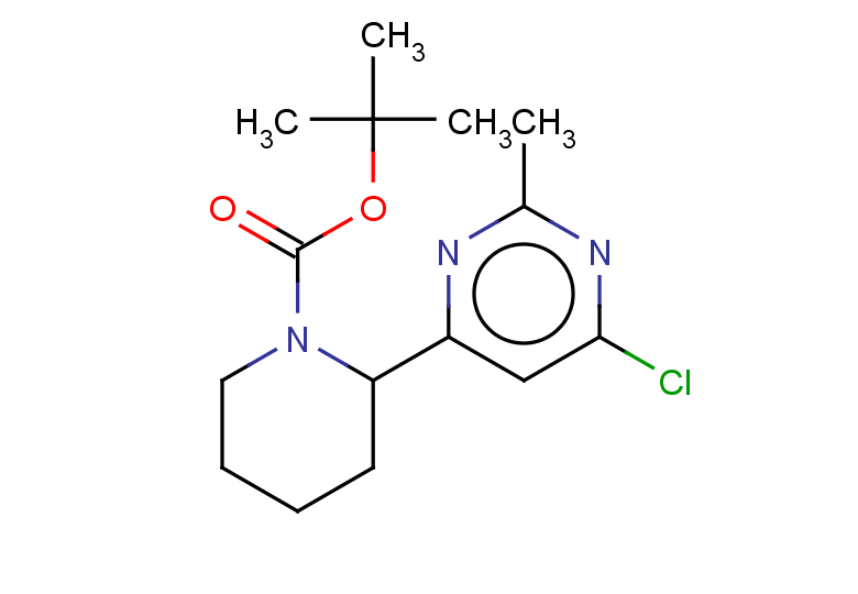 tert-butyl 2-(6-chloro-2-methylpyrimidin-4-yl)piperidine-1-carboxylate