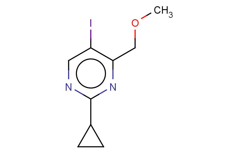 2-cyclopropyl-5-iodo-4-(methoxymethyl)pyrimidine