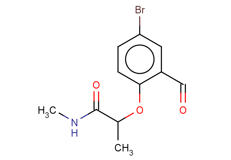 2-(4-bromo-2-formylphenoxy)-N-methylpropanamide