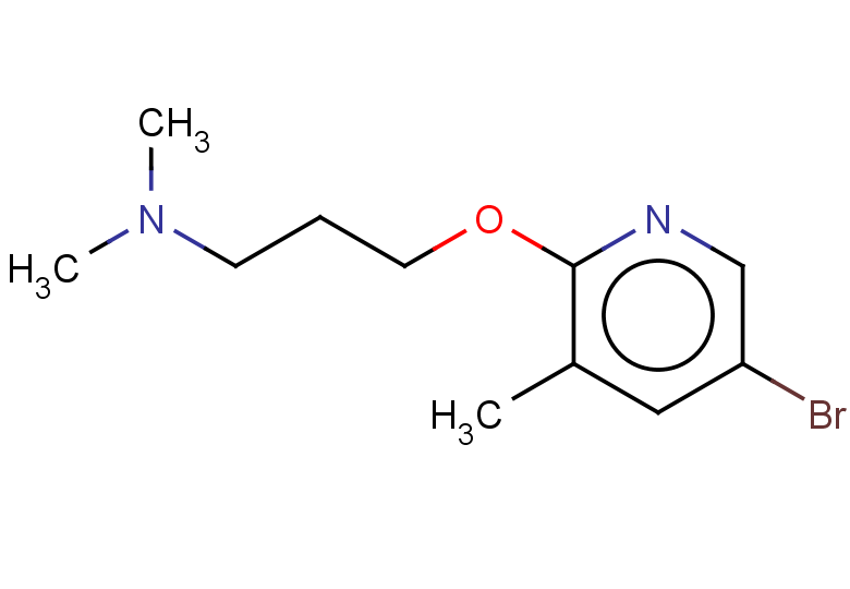 {3-[(5-bromo-3-methylpyridin-2-yl)oxy]propyl}dimethylamine