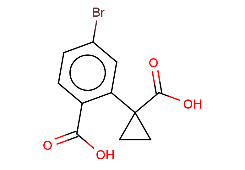 4-bromo-2-(1-carboxycyclopropyl)benzoic acid