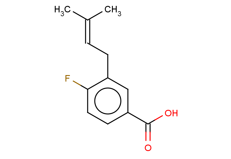 4-fluoro-3-(3-methylbut-2-en-1-yl)benzoic acid