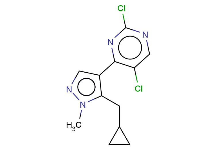 2,5-dichloro-4-[5-(cyclopropylmethyl)-1-methyl-1H-pyrazol-4-yl]pyrimidine